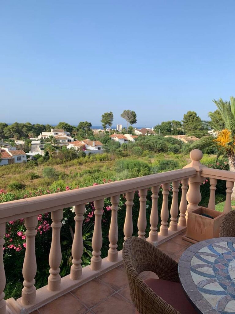 Vue depuis la terrasse de la Villa Jorge Larco à Jávea